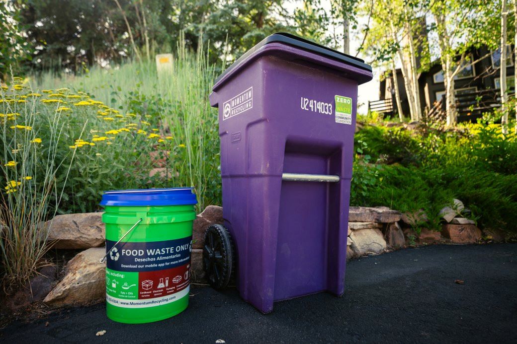 Photo of curbside food waste bin