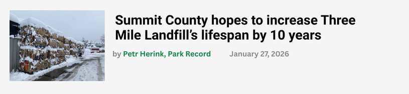 Screenshot of Article Promotion from Park Record 