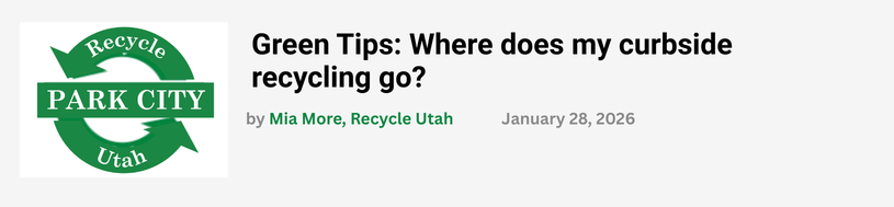 Screenshot of Article Promotion from Park Record 