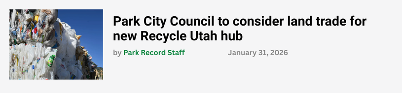 Screenshot of Article Promotion from Park Record