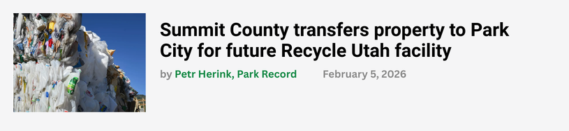 Screenshot of Article Promotion from Park Record 